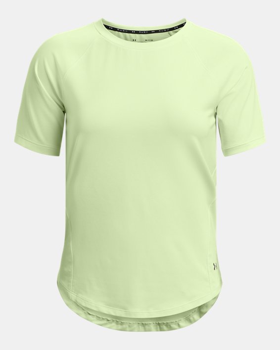 Camiseta de manga corta UA RUSH para mujer, Green, pdpMainDesktop image number 4